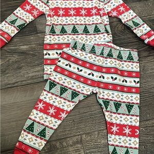 Carter's Festive Pajama Set with Trees and Snowflakes